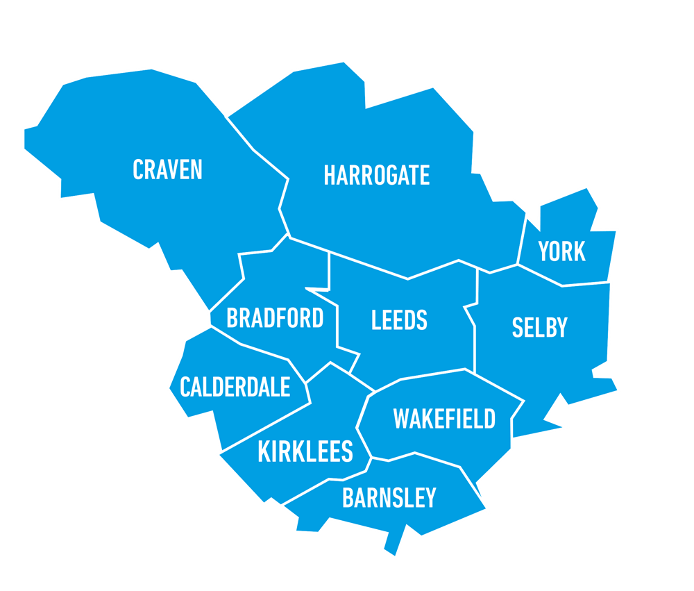 LEP area map